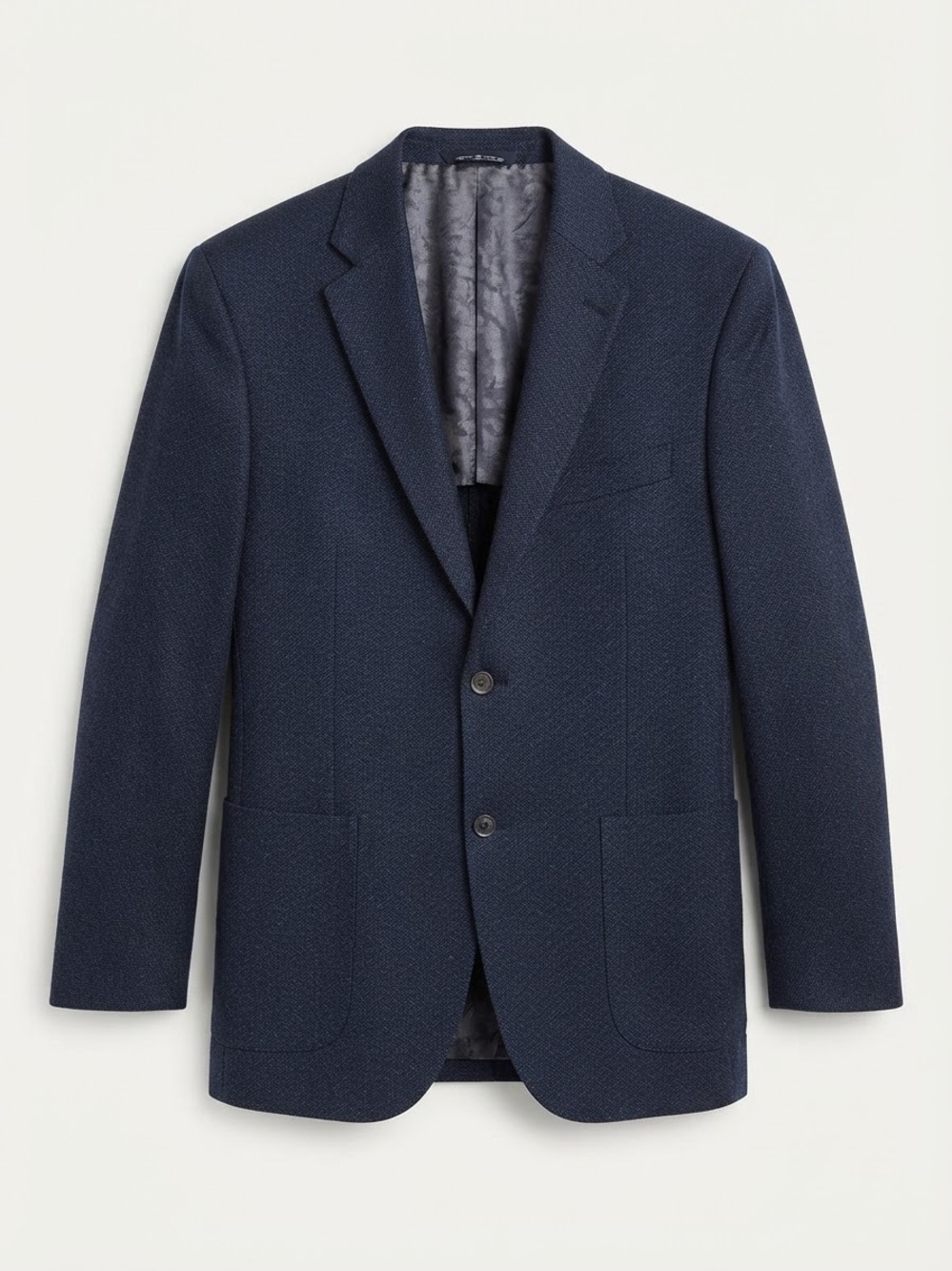 Jack Victor Collection Men's Navy Wool Silk Cashmere Blend Sport Coat Size 40R